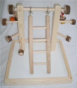 bird play gym with base,ladder, and chew med. birds