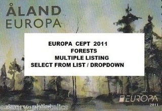 2011 Europa Cept Forests (Multiple listing 2) Sets m/s