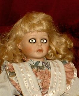 HAUNTED Antique Porcelain Doll EYES FOLLOW YOU OOAK