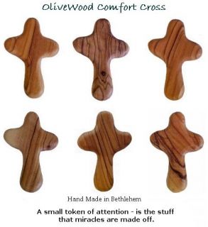 Olivewood Comfort Cross/Set of 6 Christianity Religious Christmas