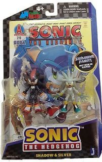 hedgehog Double Pack (Silver and Shadow) 3 figures action comic book