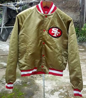Vintage San Francisco SF 49ers Chalk Line Satin Jacket 80s