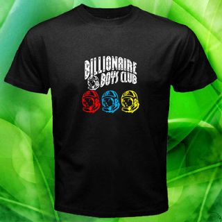 New *BILLIONAIRE BOYS CLUB BBC Color Logo Men Black T shirt S L M XL