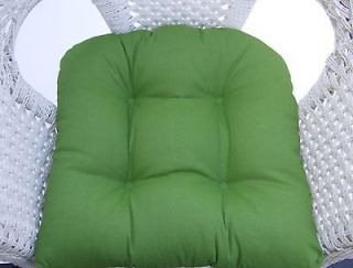 INDOOR OUTDOOR UNIVERSAL WICKER SEAT CHAIR TUFTED CUSHION CHOICE OF