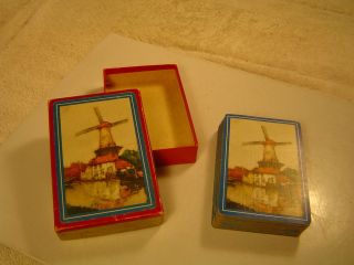 Nice deck of Dutch Windmill design playing cards w/orig. box.