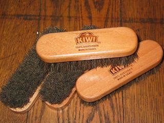 Kiwi Horsehair Shoe Shine Brush Made in Isreal LOT OF4 Brushes NEW