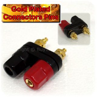 Double Banana Binding Post Adaptor Jack Male Audio Connector Plug