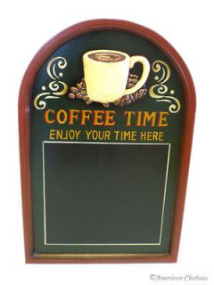 Coffee Time Kitchen Decor Menu Board Blackboard Signs Chalkboard Large