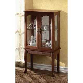 Elegant Curio Cabinet, birch wood veneer