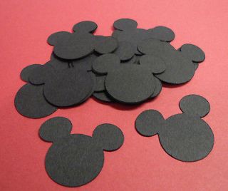 100 MICKEY MINNIE MOUSE HEADS EARS DIE CUTS DISNEY SCRAPBOOK PARTY