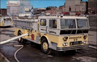 Binghamton NY Fire Engine No 5 Postcard
