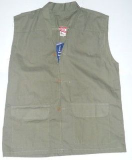 NWT PLUS SIZE 2X BIG TALL ARMY GREEN VEST COTTON MENS TY MILITANT