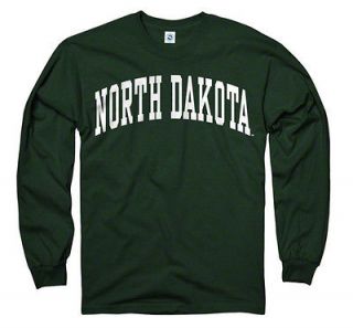 North Dakota Fighting Sioux Dark Green Arch Long Sleeve T Shirt