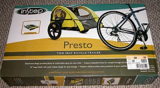 INSTEP PRESTO TWO SEAT BICYCLE TRAILER   NEW