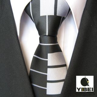 Black/Off Whit e Keys piano keyboard Music Necktie Men Neck Tie 8.5cm
