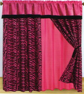 zebra print window curtains