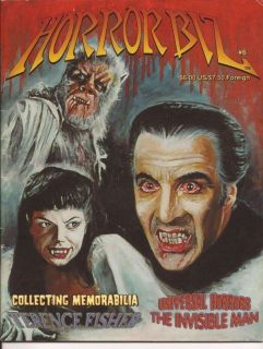 Horror Biz #6 Collecting Memorabilia Terence Fisher Universal Horrors