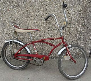 Imperial Vintage 20 inch Bike Red 3 Speed Bicycle Stingray Type Polo