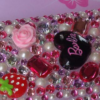 Cute Bling Crytal Hardy Full case Cover Skin for BlackBerry Curve 8900