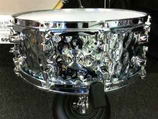 Mapex Snare Drum MPX Hammered Steel Chrome 14x6.5 MPST4658H