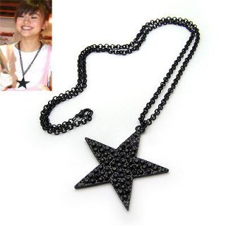 Hot Fashion New Jewelry Black Necklace Star Lovely Elegant Pendant