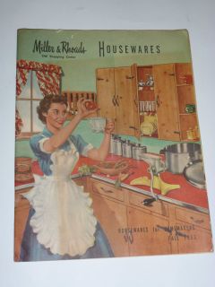 MILER & RHOADS HOUSEWARES CATALOG COFFEE MAKERS/RUBBERM AID/KITCHEN