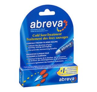 Abreva Cold Sore Treatment 2 g Docosanol 10% Cream Speed Healing #1
