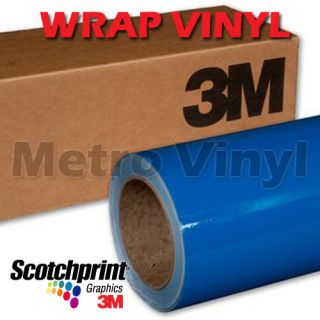 Gloss Intense Blue Vinyl Vehicle Wrap Film Roll 60x12 G47