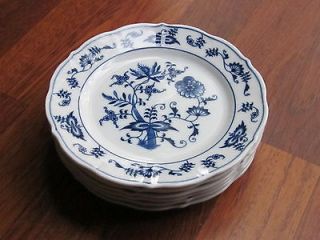 SIX Vintage 1960s Blue Danube Japan China Onion Bread & Butter Plates