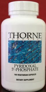 Pyridoxal 5 Phosphate Thorne Research Carpal Tunnel Support PMS Edema