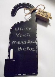Chalkboard Door Hanger, Write your own messages, comes with eraser