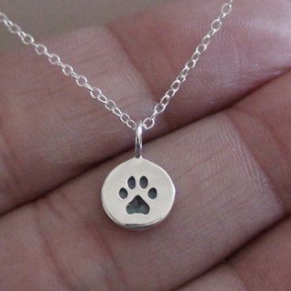 Itty Bitty Paw   Sterling Silver Paw Charm Necklace *NEW* Dog Cat