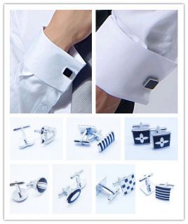 Classic Men`s Wedding Party High Quality Cufflinks Square Cuff Links