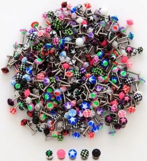 35pcs UFO Style Labrets Monroes 14g or 16g Wholesale Lot Body Jewelry