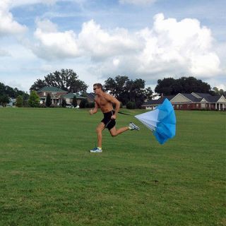RUNNING POWER CHUTE speed training resistance exercise parachute BLUE