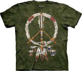 New INDIAN PEACE PIPES T Shirt