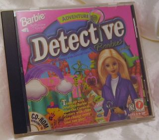 Barbie Adventure Detective CD ROM Software Scarce Mystery of Carnival