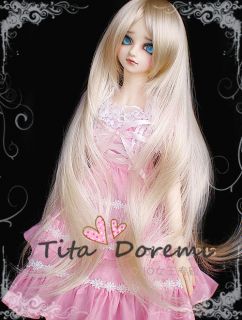 Dal.Pullip.BJD.SD LUTS BLYTH Doll LONG blonde wig doll hair 22