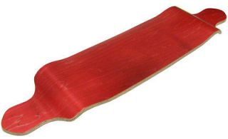 STAINED RED Drop Down LONGBOARD SKATEBOARD Deck Lowrider CRUISER