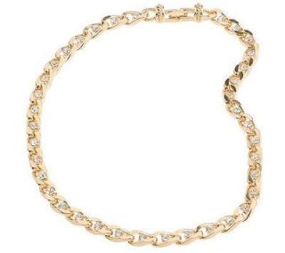 & Kross Jacqueline Kennedy Reproduction Crystal Link 18 1/2 Necklace