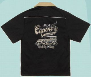 Rayon retro bowling shirt CAPONES DELIVERY BOARDWALK EMPIRE Sharp