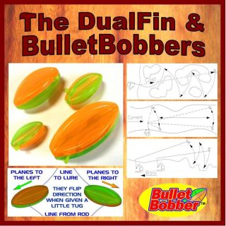Bullet Bobbers   planer boards   fishing floats with directional