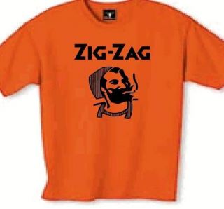 Zig Zag T Shirt Rolling Paper Stoner Weed Bong Drugs