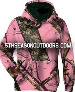 Kids Girls Mossy Oak Infinity Pink Camouflage Hoodie Camo Pullover