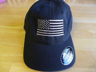 Blackwater Flexfit Subdued Flag Hat Cap   Black