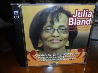 Spoken Word   Quotes by Everyday People 2 Disc CD Set   JULIA BLAND