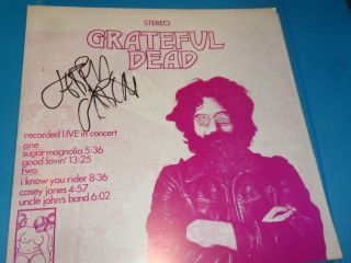 Jerry Garcia Autograph Grateful Dead Signed album