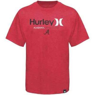 Hurley Alabama Crimson Tide Premium Crew T Shirt   Crimson