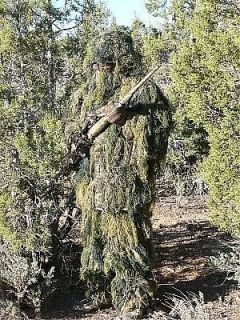 Ghillie Gillie Suit Woodland Camo M/L 4pc NEW Best $ Great Coverage be