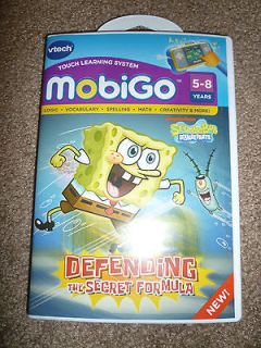NEW Vtech MobiGo Game Sponge Bob Squarepants Defending the Secret